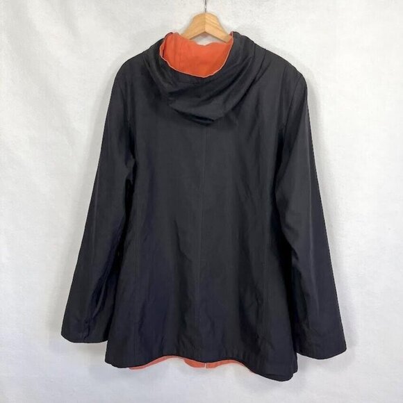 Macintosh New England Reversible Jacket With Hood Black And Coral XL - Picture 3 of 6